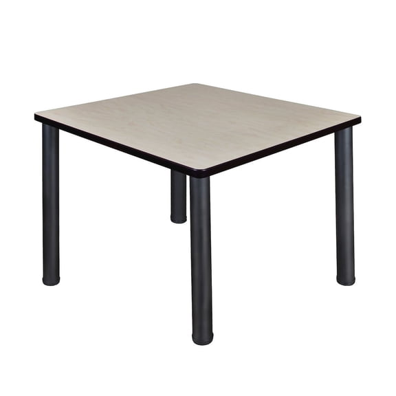 Regency 42" Square Table with Black Post Legs