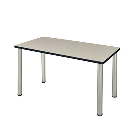 Romig Kee 42 x 24 in. Training Seminar Table- Maple Top, Chrome Legs