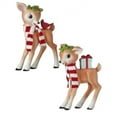 thumbnail image 1 of Regency 5.8"Resin Baby Reindeer With Stripe Scarf Set Of 2, Assortment, 1 of 4