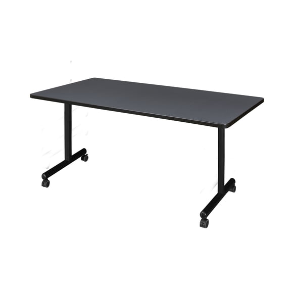 60" x 30" Kobe Mobile Training Table- Grey