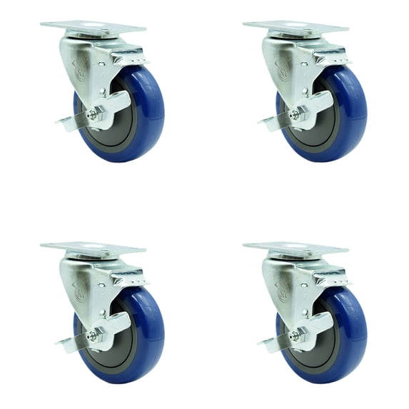 Regency 600CSW415WB U-Boat Utility Cart Caster Replacement Set - Service Caster