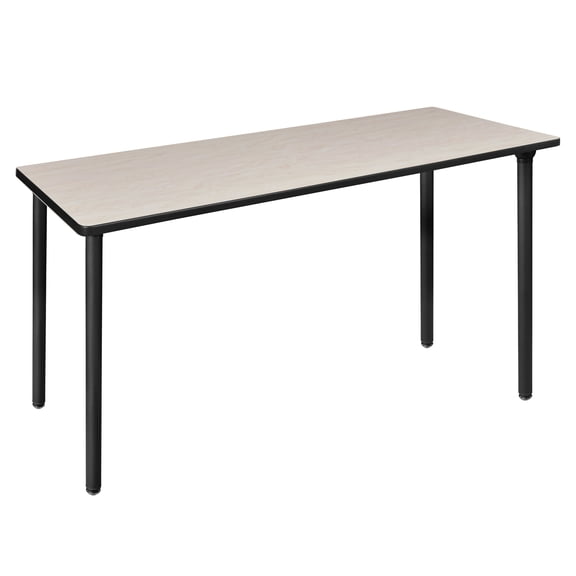 Regency Kee 66 x 24 in. Folding Training Seminar Table- Maple Top, Black Legs