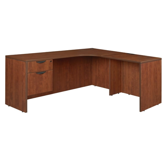Regency Legacy 71 x 59 in. Single Pedestal Right Corner Credenza- Cherry