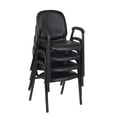 thumbnail image 1 of Regency Ace Vinyl Stack Chair (4 pack)- Black, 1 of 6