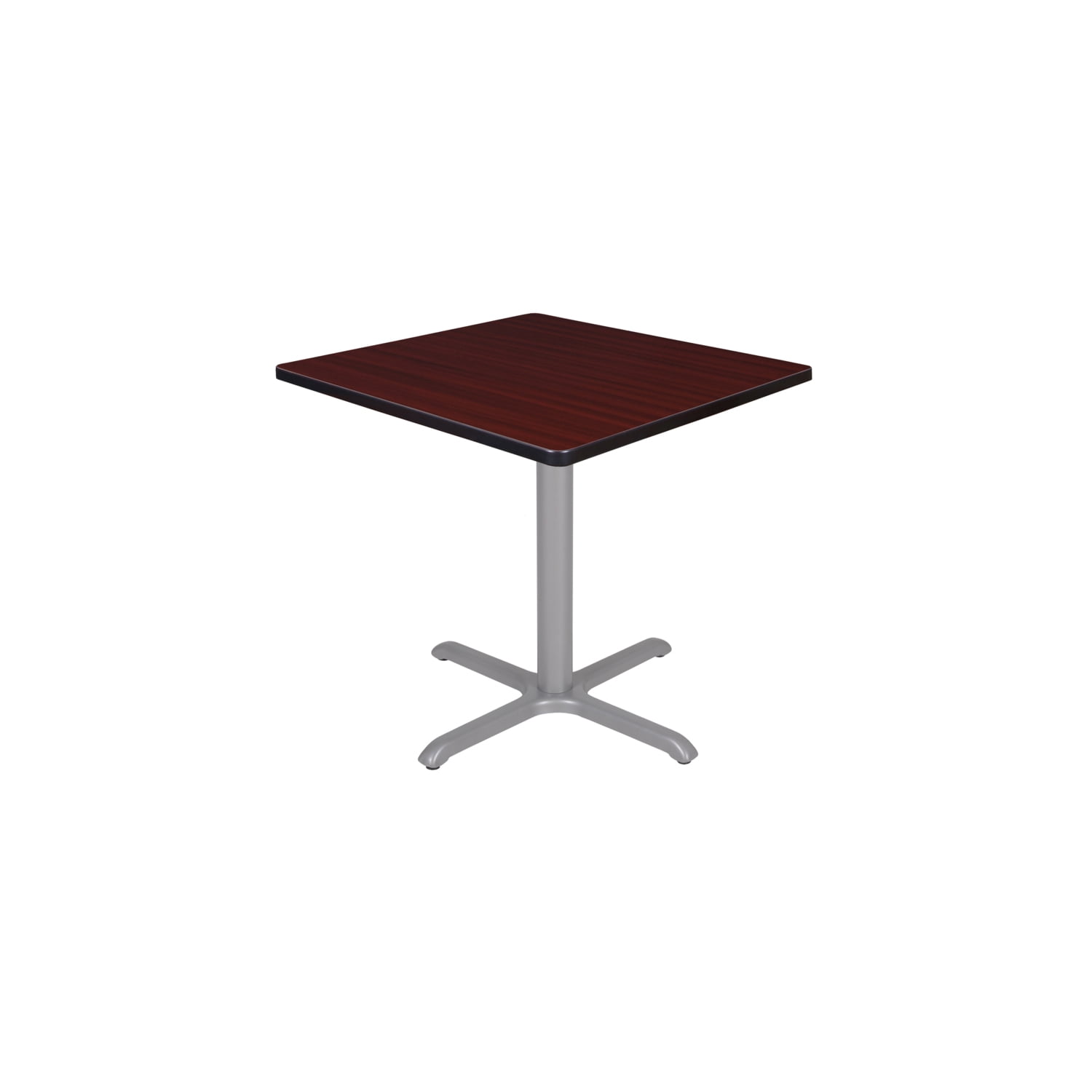 Small Rectangular Breakroom Table Regency Cain 30 in. Small Square X-Base Breakroom Table- Mahogany Top ...