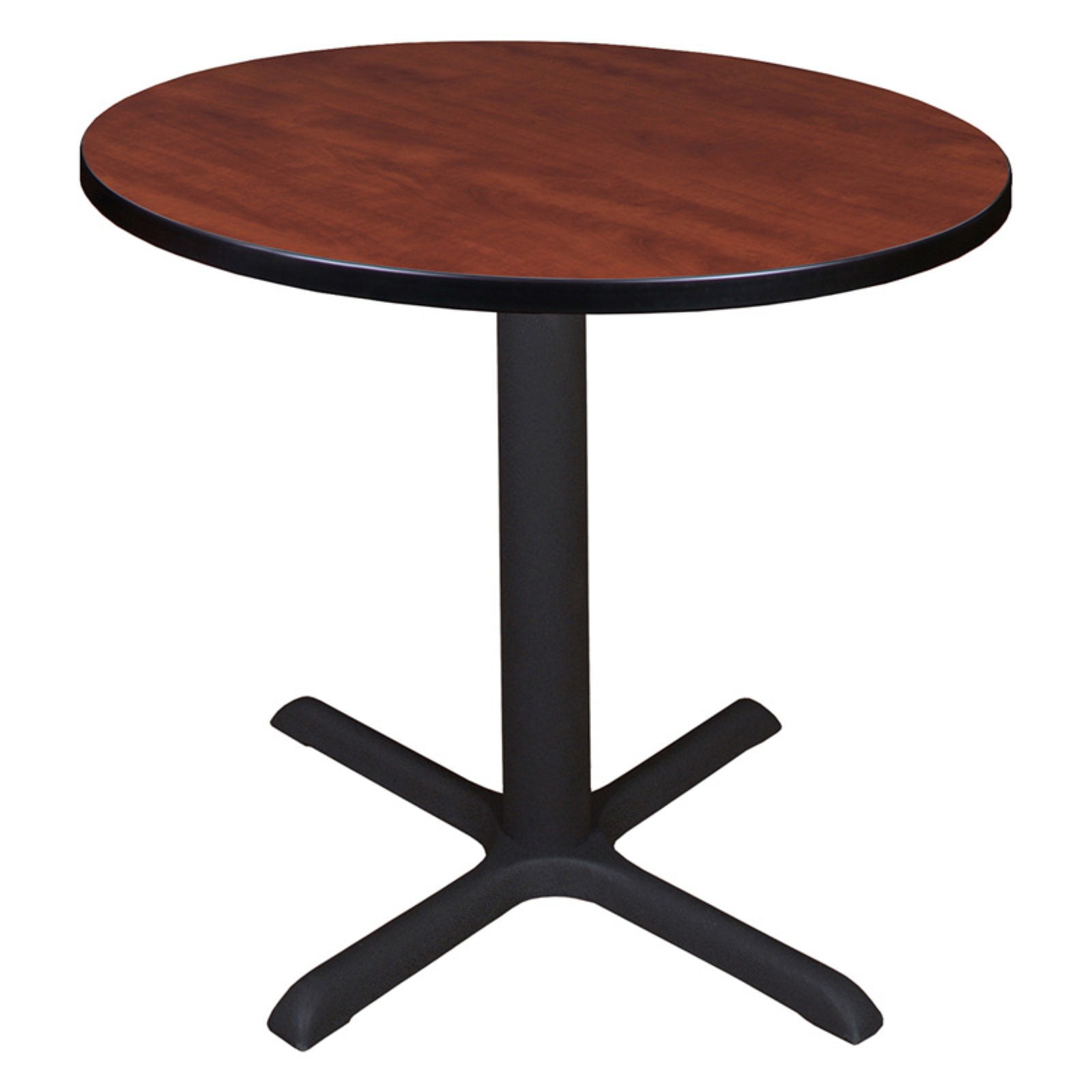 Cherry 42-Inch Round Wood Pedestal Dining Table