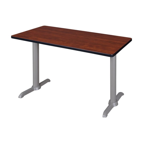 Regency Cain 42" x 24" Training Table- Cherry/ Grey Base