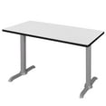 thumbnail image 1 of Via 48" x 24" Training Table- White/Grey, 1 of 5