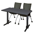 thumbnail image 1 of Regency Cain 72" x 24" Training Table- Grey & 2 Apprentice Chairs- Black, 1 of 7