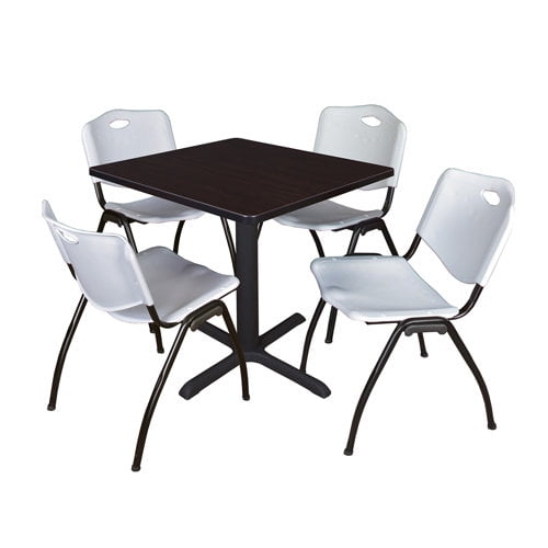 Regency Cain 5 Piece 30'' Square Breakroom Table and Chair Set