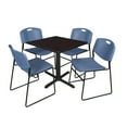 thumbnail image 1 of Regency Cain Square Breakroom Table with 4 Stackable Zeng Chairs, 1 of 2