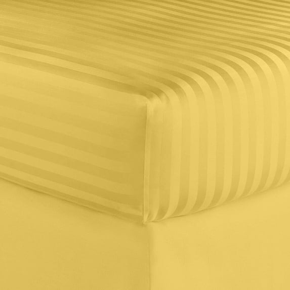 Regency Club Oxford 600 Thread Count 100% Cotton Solid Sheet Set (Full, Gold)