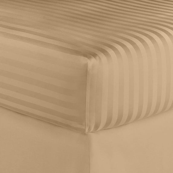 Regency Club Oxford 600 Thread Count 100% Cotton Solid Sheet Set (Queen, Taupe)