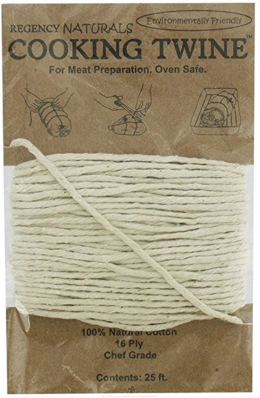 SteadMax Butchers Twine, 360 Feet, 2mm, 100% Natural Cotton Food Grade  Cooking Bakers Twine, Durable Meat and Vegetable Tie, Easy Dispensing, 1  Pack