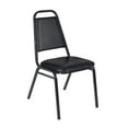 thumbnail image 1 of Regency Dining Cushioned Restaurant Stackable Chair- Black, 1 of 5