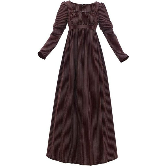 Regency Dress Jane Austen Vintage Dress High Waistline Tea Gown