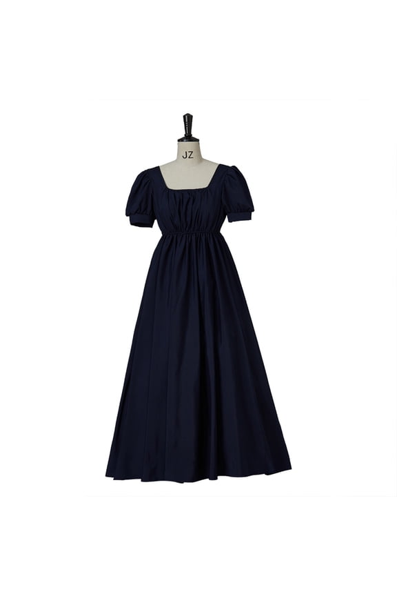 Regency Dress Victorian Era Tea Gown High Waist Dress Jane Austen Inspired Gown