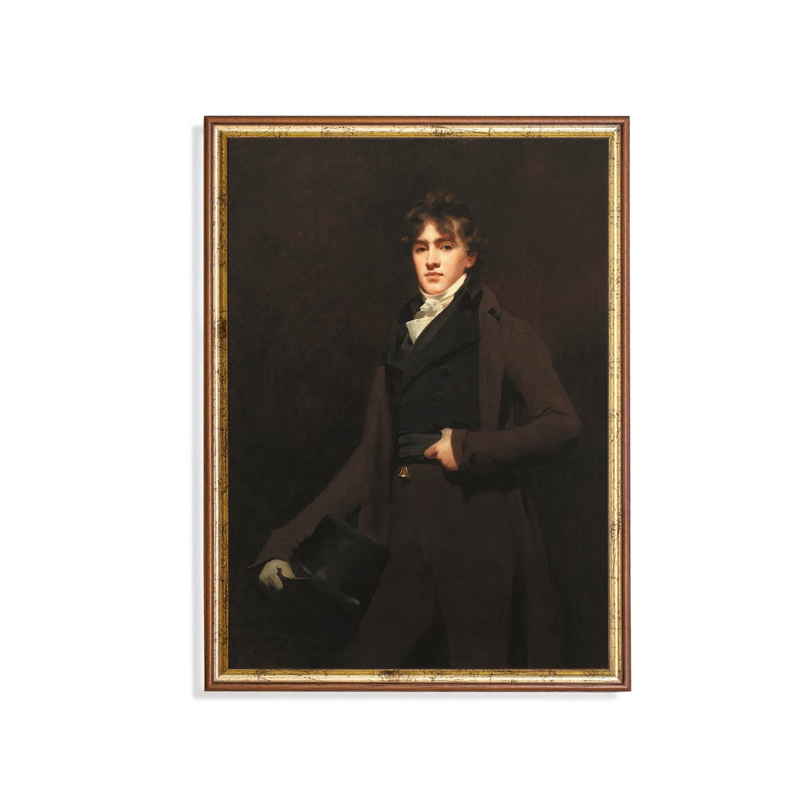 Regency Era Gentleman Portrait Poster Vintage Aristocratic Wall Art ...