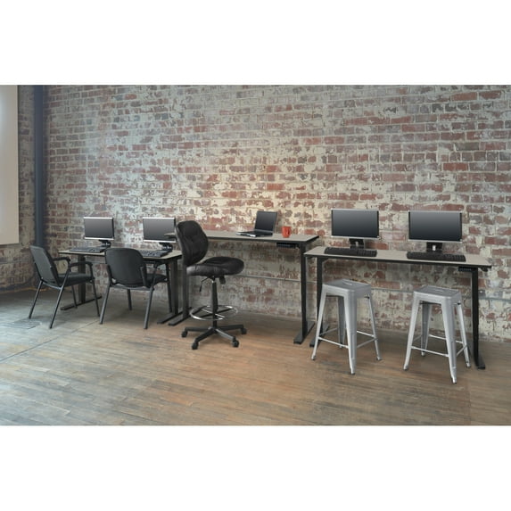 Regency Esteem 60" Height Adjustable Power Desk- Maple