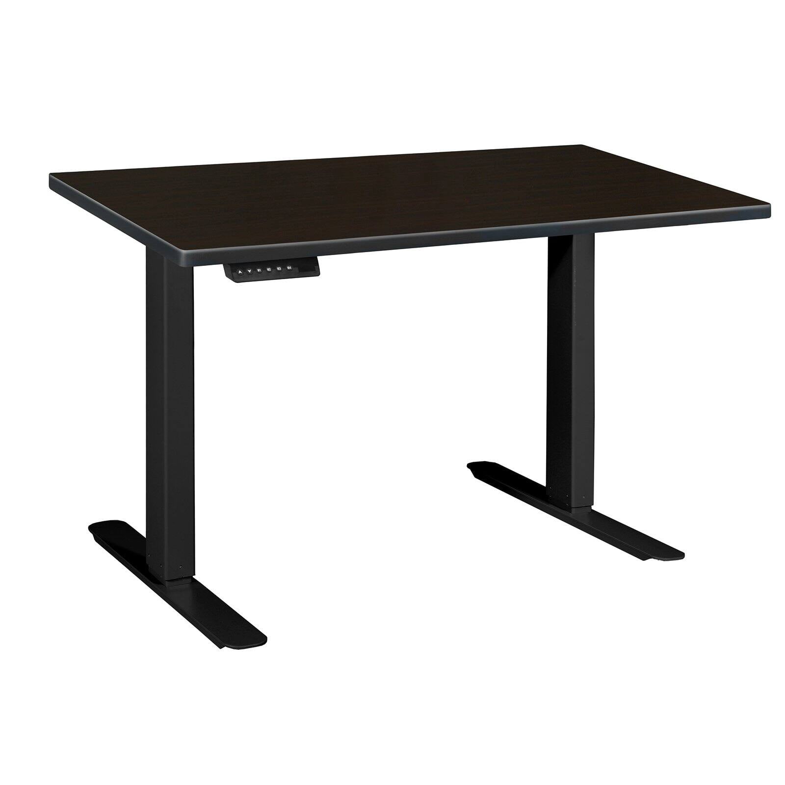 Regency Esteem 66" Height Adjustable Power Desk- Mocha Walnut