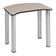 Regency Ferris 26 x 24 in Student Activity Desk- Maple/ Chrome