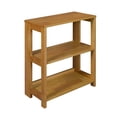 thumbnail image 1 of Regency Flip Flop 28 in 2 Shelf High Folding, No Tools Assembly, Solid, Wood Bookcase- Medium Oak, 1 of 7