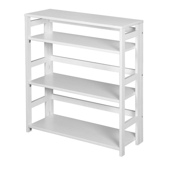 Niche Flip Flop 34" High Folding Bookcase- White