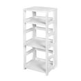 thumbnail image 1 of Regency Flip Flop 34 in 3 Shelf High Folding, No Tools Assembly, Wood Bookcase- White, 1 of 7