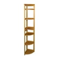 thumbnail image 1 of Regency Flip Flop 67 in 6 Shelf High Folding, No Tools Assembly, Wood Bookcase- Medium Oak, 1 of 7