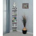 thumbnail image 1 of Regency Flip Flop 67" High Corner Folding Bookcase- White, 1 of 8