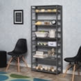 thumbnail image 1 of Niche Flip Flop 67 Inch Folding 6-Shelf Bookcase, No Tools Assembly, Sturdy Solid Wood, Easy Setup, Space-Saving Bookshelf for Home, Office, Dorm, Living Room, Bedroom, Grey Finish, 1 of 5