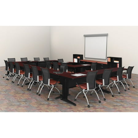 Regency Fusion 42 x 24 in. Seminar Training Table- Mahogany