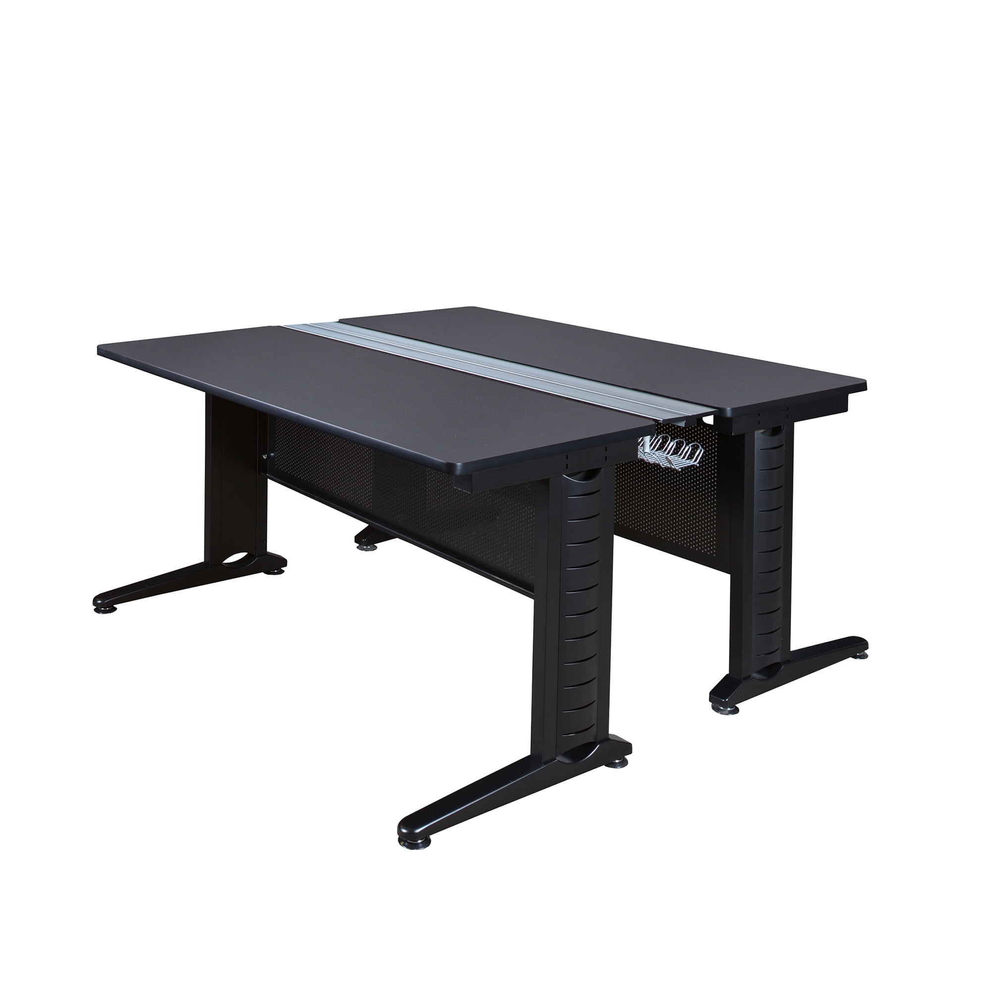 Regency 66 x 58 in. 2 Person Bench Workstation Desk- Grey - Walmart.com