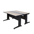 thumbnail image 1 of Regency 66 x 58 in. 2 Person Bench Workstation Desk- Maple, 1 of 8