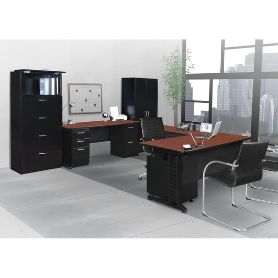 Regency 66 x 72 in. L Shape Desk Shell- Cherry