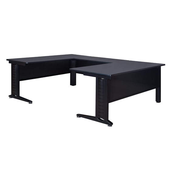 Regency Fusion 66" U-Desk Shell with 42" Bridge- Grey