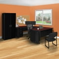 thumbnail image 1 of Regency Fusion 72" Double Pedestal U-Desk with 48" Bridge in Mahogany, 1 of 6
