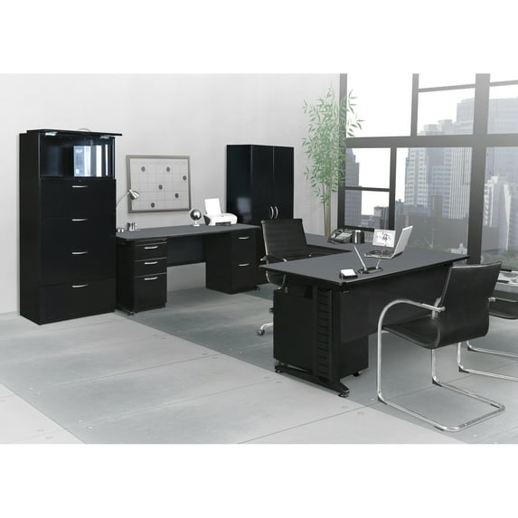 Regency Fusion 72" L-Desk Shell with 42" Return- Grey