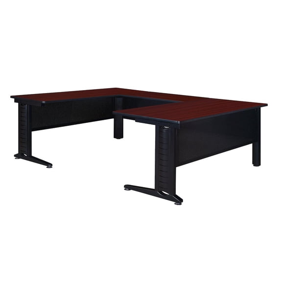 Regency 72 x 72 in. U Shape Desk Shell- Mahogany