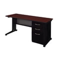 thumbnail image 1 of Regency Fusion 72 x 24 Teachers Desk with Single Pedestal Drawer Unit- Mahogany, 1 of 6