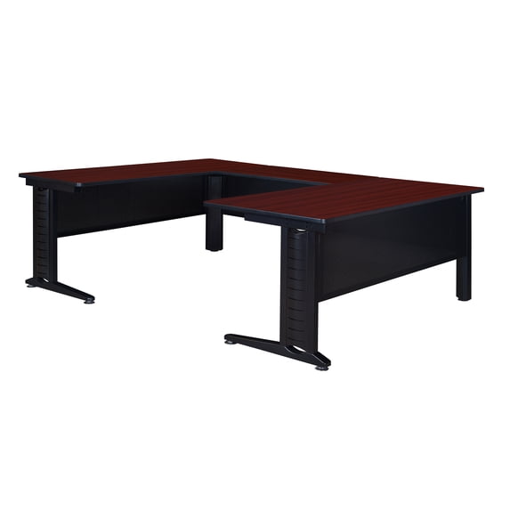 Regency Fusion 72 x 78 in. U Shape Desk Shell- Mahogany
