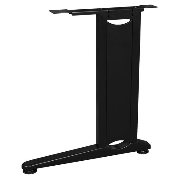 Regency Fusion Computer Table Center Leg- Black