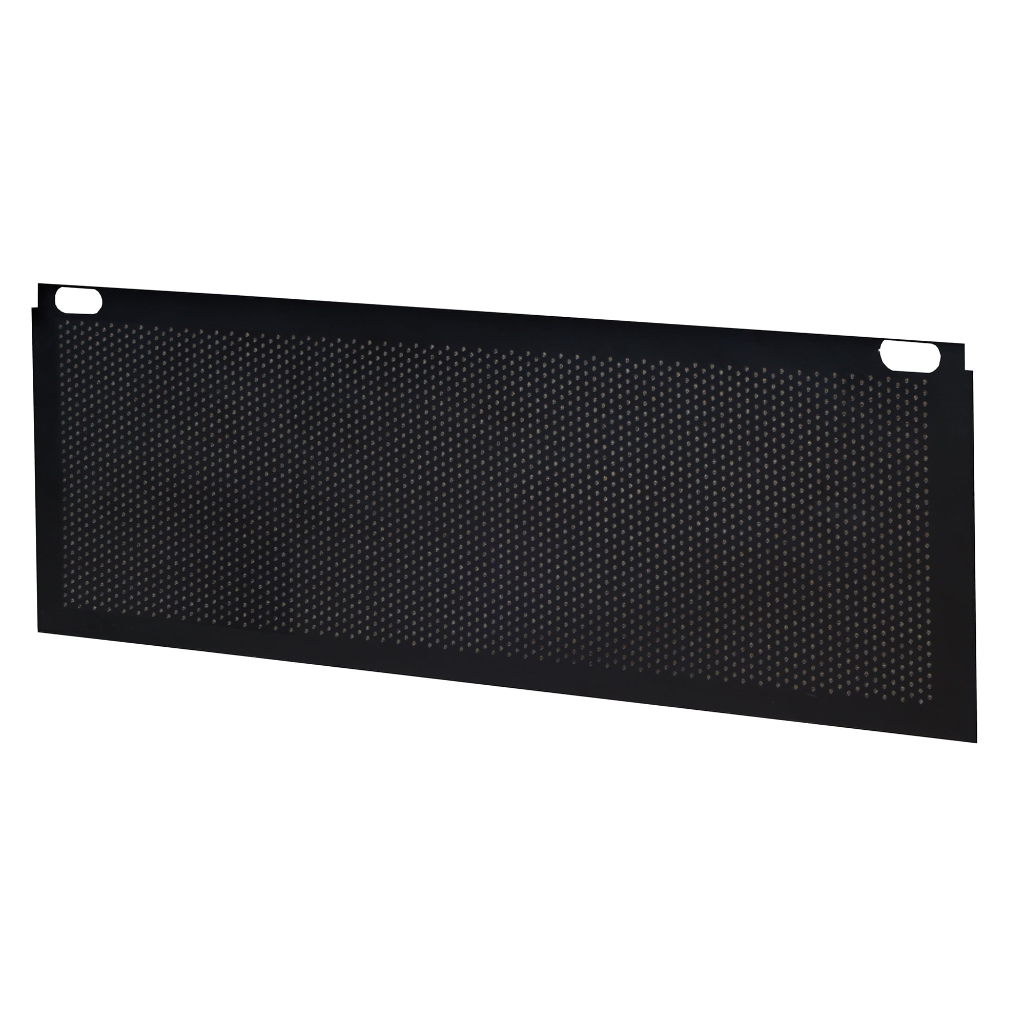 Black Perforated Metal 48" Desk Modesty Panel