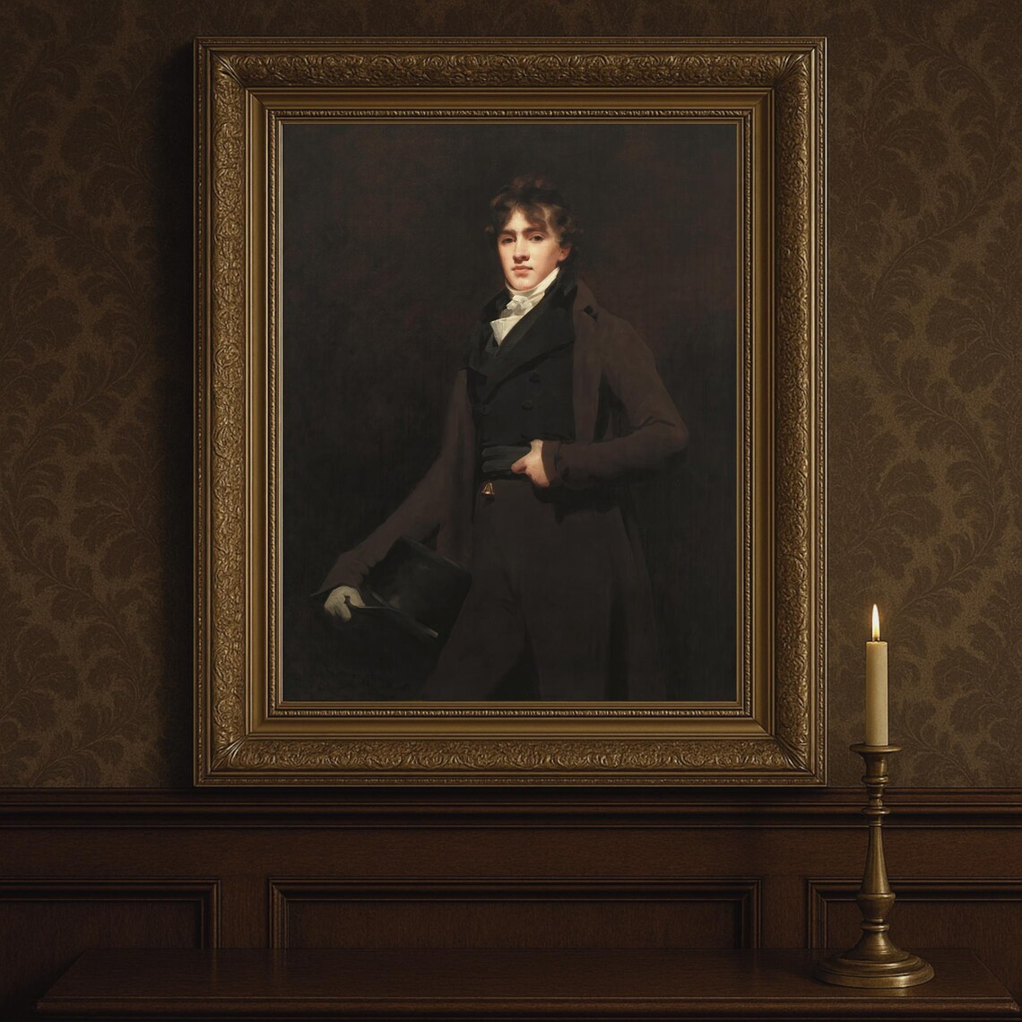 Regency Gentleman Portrait Poster Th Century Aristocrat Fine Art ...