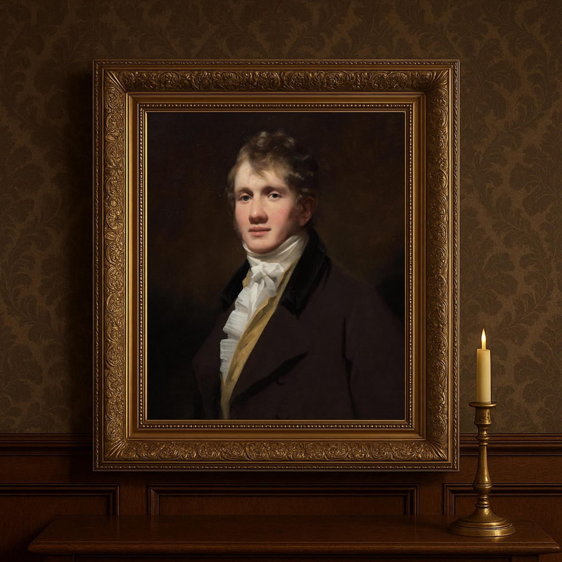 Regency Gentleman Portrait Poster Th Century Style Aristocrat Artwork ...