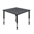 thumbnail image 1 of Regency Height Adjustable Kee 36" Square Classroom Table Grey (TB3636GYAPBK), 1 of 6