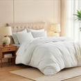 thumbnail image 1 of Regency Heights Full/Queen Duvet Cover Set, Soft Duvet Cover, 3-Piece Dorm Bedding Set with Pillow Shams, White, 1 of 6