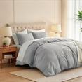 thumbnail image 1 of Regency Heights Twin/Twin XL Duvet Cover Set, Soft Duvet Cover, 2-Piece Dorm Bedding Set with Pillow Shams, Light Grey, 1 of 7