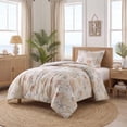 thumbnail image 1 of Regency Heights Coastal Comforter Set Twin/Twin XL, 2-Piece Watercolor Seashell & Starfish Reversible Bedding Set for Dorm, Nautical Ocean Comforter with Sham for All Season, Cream Ivory, 1 of 10