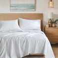 thumbnail image 1 of Regency Heights Cotton 144TC King 100% Cotton Solid Sheet Set in White, 1 of 10